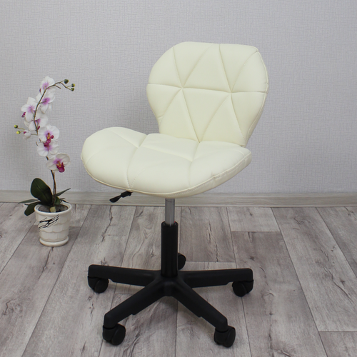 Стул мастера на колесиках, Ракушка, FitBest, бежевый