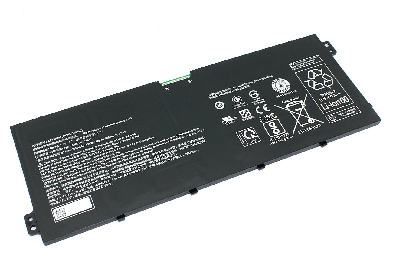 Аккумулятор для ноутбука Acer Chromebook 715 CB715-1WT (AP18F4M) 7.6V 6850mAh