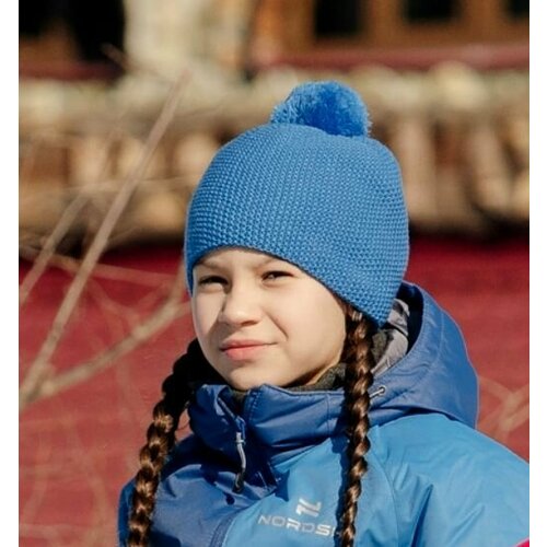 фото Шапка nordski зимняя, размер one size, синий