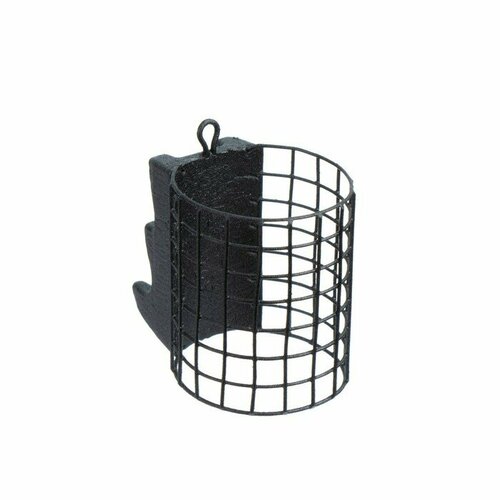 фото Груз-кормушка металлическая x-feeder me batman m grid, цвет matt black, 100 г, 30 мл