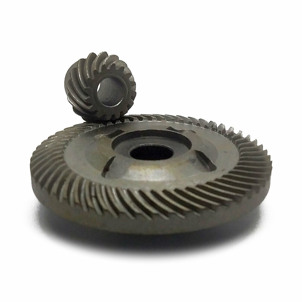 фото Шестерни для редуктора (коническая пара) болгарки (УШМ) BOSCH GWS 18-230 2.0kw большая 77х14 мм, малая 26х10 мм