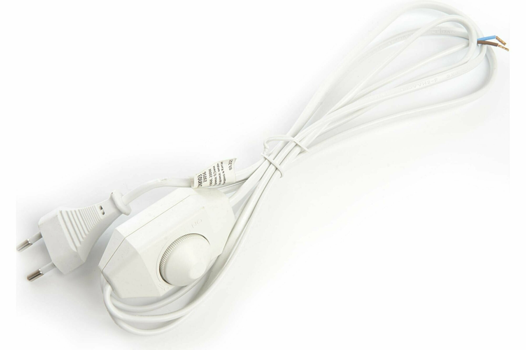 фото Сетевой шнур FERON c диммером белый DM103-200W 1.5+0.5м 230V