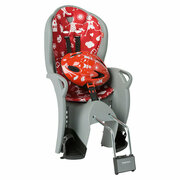 Hamax Детское кресло Hamax Kiss Safety Package (+шлем), цвет Серебристый-Красный