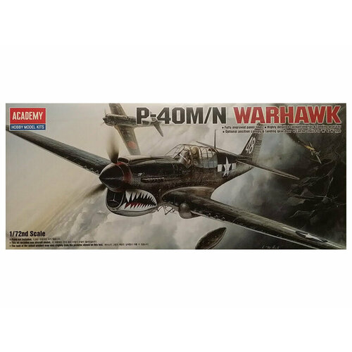 12465 Academy Американский самолёт P-40M/N Warhawk (1:72) 12462 academy британский самолёт hawker typhoon ib 1 72