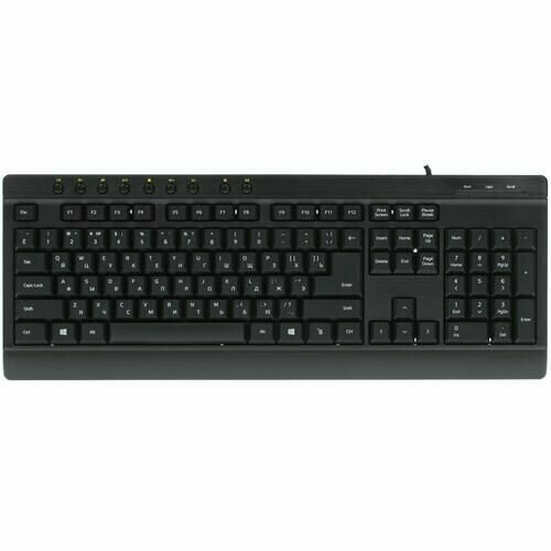 Клавиатура проводная KEYRON Supernova мембранная клавиш - 113 USB черная 204600₽