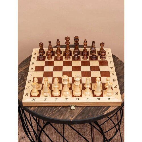 Шахматы классические деревянные Стаунтон светлые 41.5 см шахматы стаунтон орех складные