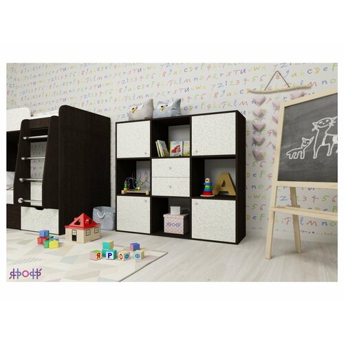 Стеллаж Джери (Феритейл, Венге)