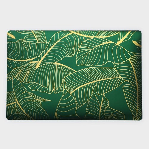 Набор салфеток сервировочных Доляна Лаундж 4 шт 30х45 см цвет зелёный 639₽