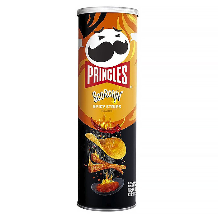 Картофельные чипсы Pringles со вкусом азиатских закусок под острым сычуаньским соусом (Китай) 110 г