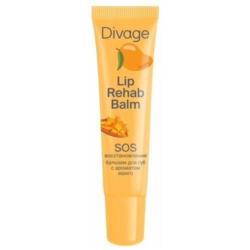 Дивейдж / Divage - Бальзам для губ Lip Rehab Balm SOS восстановление с ароматом манго 12 мл