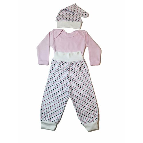 Комплект одежды   детский, размер 68/44, розовый