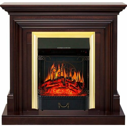 Камин Royal Flame Bradford Темный дуб с Majestic FX Brass камин royal flame bradford темный дуб с majestic fx black