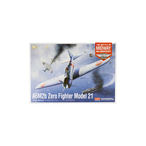 12352 Academy Японский корабельный истребитель A6M2b Zero Fighter Model 21 Битва за Мидуэй (1:48)