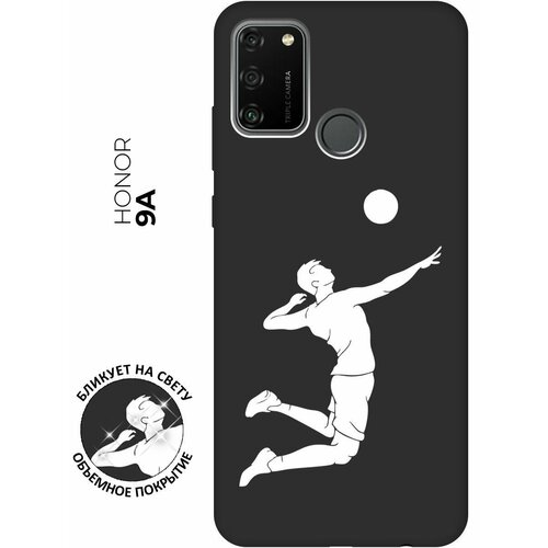 Матовый чехол Volleyball W для Honor 9A / Хонор 9А с 3D эффектом черный матовый чехол climbing w для honor 9a хонор 9а с 3d эффектом черный