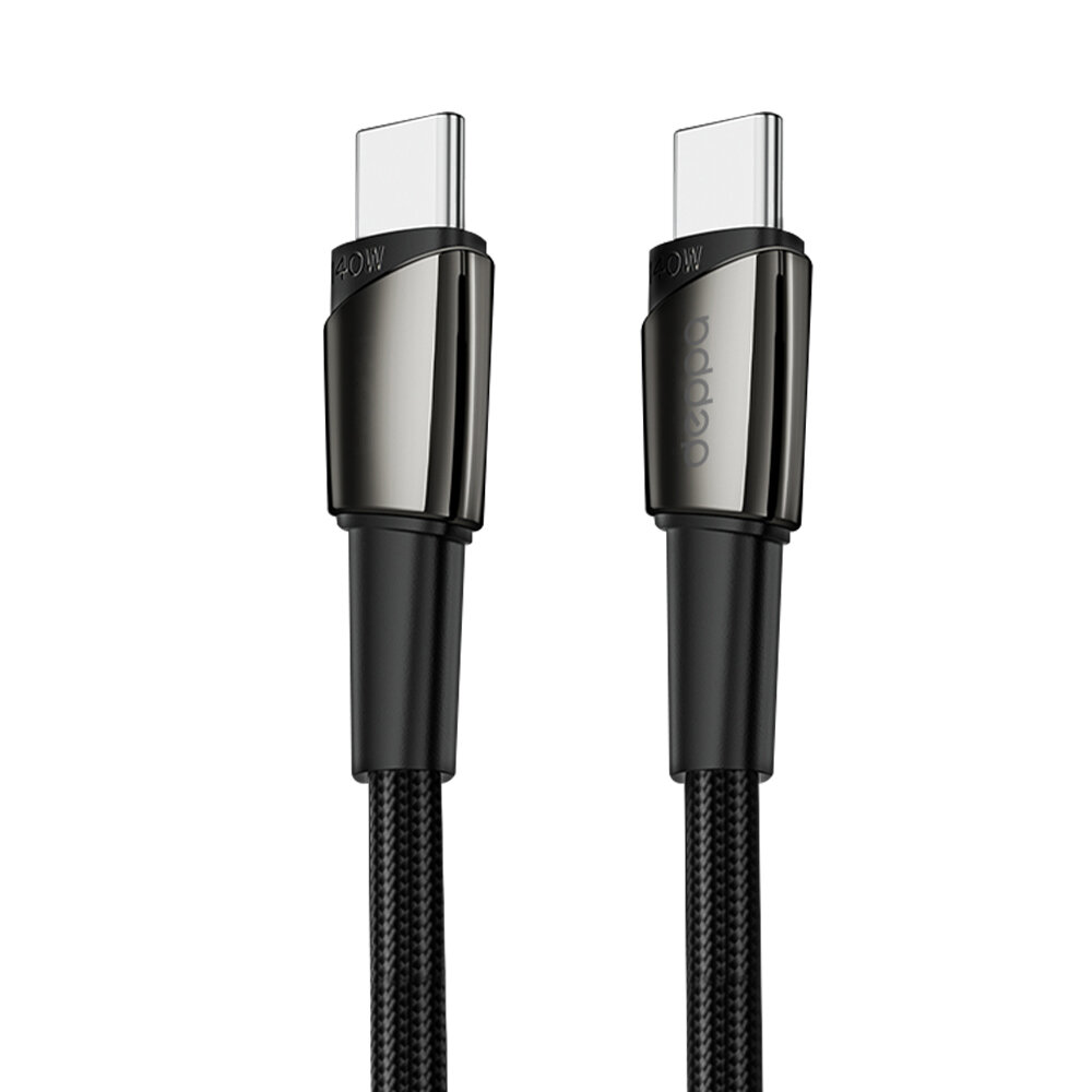 Кабель Deppa (72527) USB-C - USB-C черный 1,5 м 140Вт