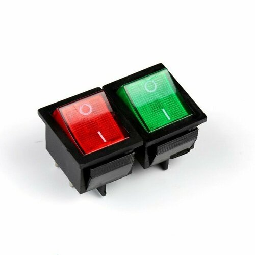кнопка выключатель квадратный с подсветкой микс 3 штуки Кнопка - выключатель, квадратный, с подсветкой, микс (комплект из 15 шт)