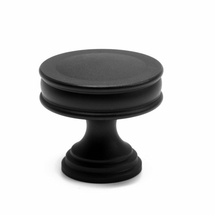 Ручка кнопка CAPPIO PK324 d=30 мм цвет черный (комплект из 10 шт)