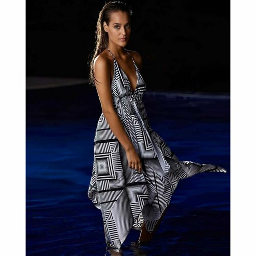 фото Платье размер xs/s, белый, черный pq