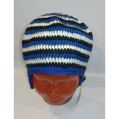 фото Шапка , размер 46/50, синий вашехобби