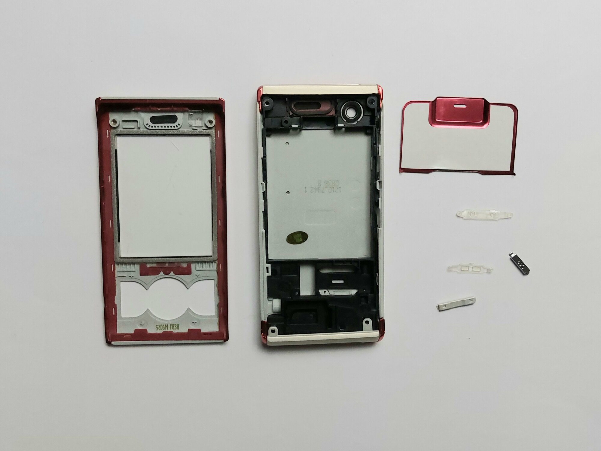 Корпус Sony Ericsson W595 бело\красный — фото 2