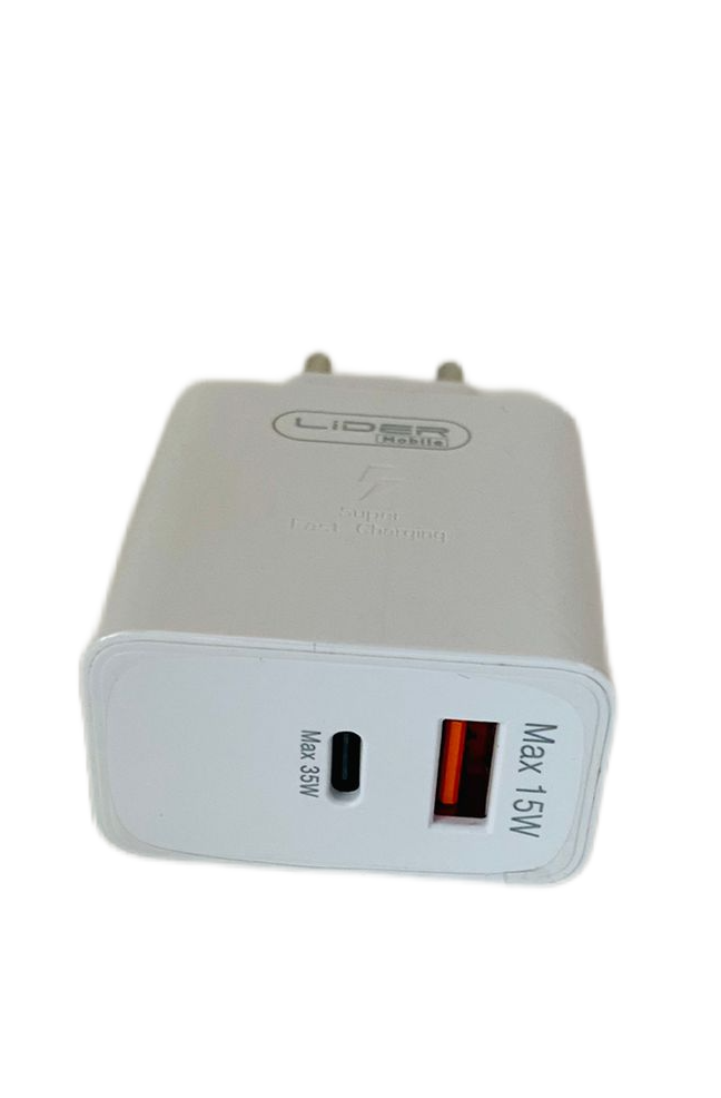 Универсальное зарядное устройство 6а 50w. USB 15w. Type-c 35w. Быстрая зарядка. — фото 2