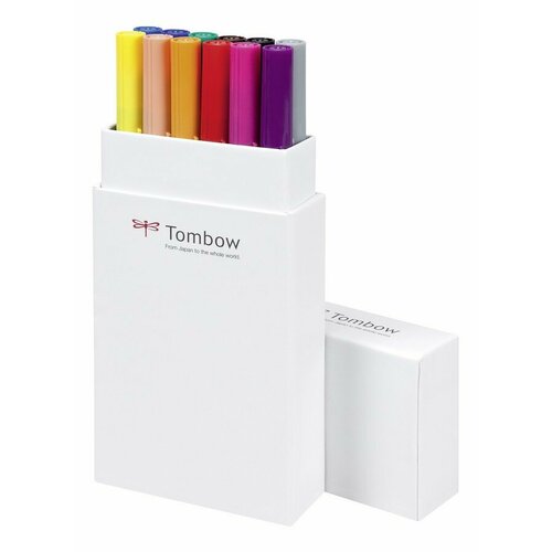 Набор маркеров Tombow ABT Dual Brush Pen primary colors 12 шт. ABT-12P-1