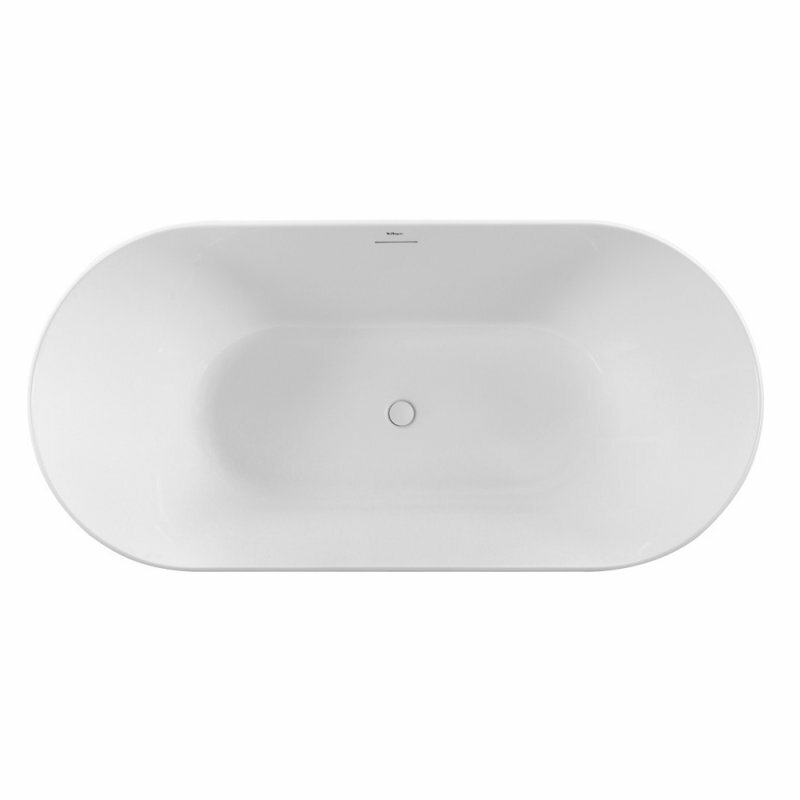 Акриловая ванна BelBagno BB413 170х80 белая матовая