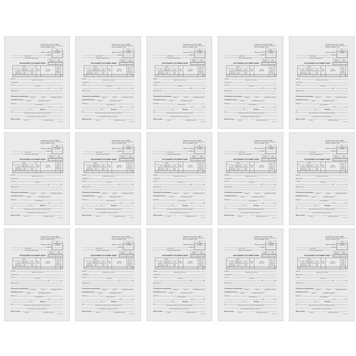 Эврика Бланк бухгалтерский Расходный кассовый ордер, А5, 135х195 мм, 100 листов, 15 шт