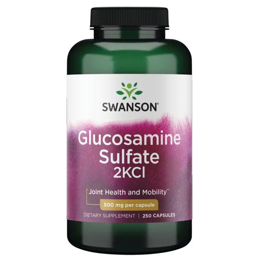 Swanson Glucosamine Sulfate 2Kcl (сульфат глюкозамина 2KCl) 500 мг 250 капсул (Swanson)