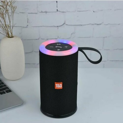 Портативная колонка Bluetooth с подсветкой Stereo BT Speaker TG512 черная 172600₽