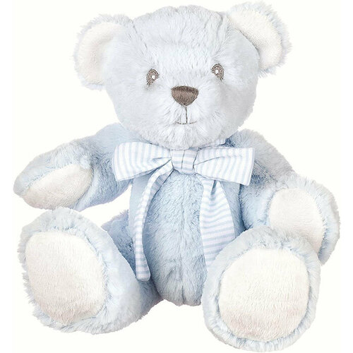 Мягкая игрушка Suki Hug-a-Boo Small Blue Bear with Rattle (Зуки Мишка Hug-a-Boo Голубой с погремушкой 17,8 см) мягкая игрушка suki farmyard friends henry horse small зуки деревенский друг конь генри 15 см