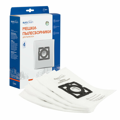 Мешки-пылесборники Euroclean E-084 4 шт синтетические для пылесоса 612₽