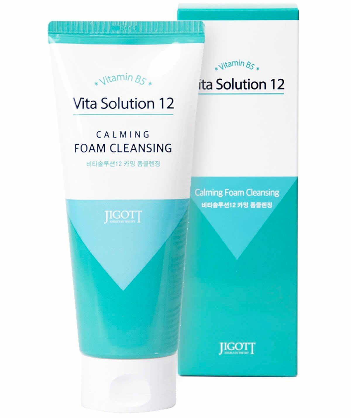 Пенка для лица успокаивающая Jigott Vita Solution 12 Calming Foam Cleansing, 180 мл (СГ до 10.2024г.)