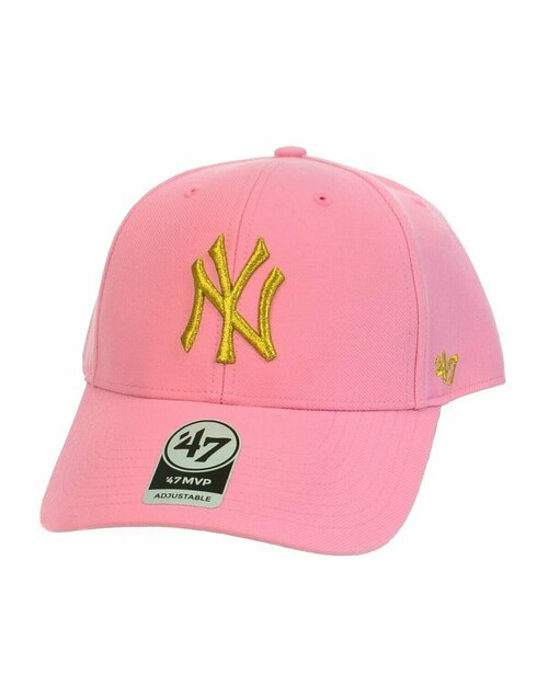 Бейсболка 47 Brand Бейсболка 47 Brand MVP SNAPBACK METALLIC New York Yankees B-MTLCS17WBP-RS Rose, размер OS, розовый