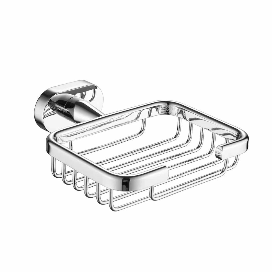 Мыльница навесная SHEVANIK SG5104 латунь хром настенная прямоугольная