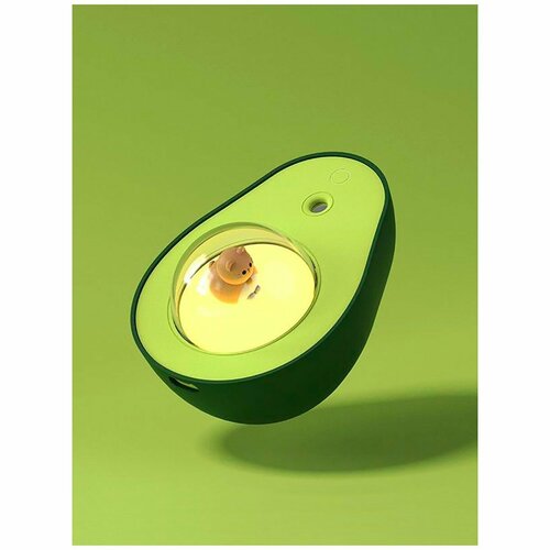 Увлажнитель воздуха с подсветкой Авокадо Ультразвуковой аромадиффузор ночник для дома Зеленый 87000₽