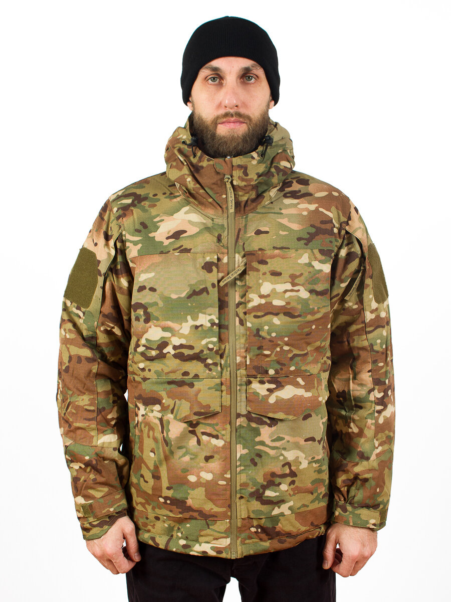 Куртка зимняя до -30 армейский бушлат Восток 2024 камуфляж Mtp (размер: 48, размер производителя: l)