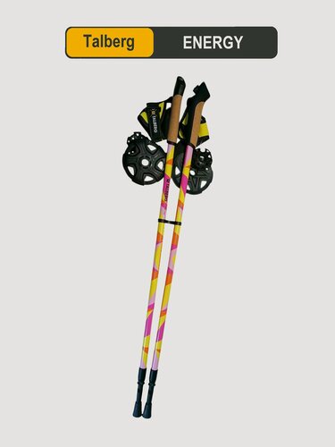 Изображение товара Палки для скандинавской ходьбы Talberg ENERGY, 1 пара, розово-желтый