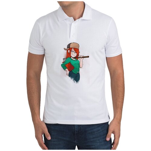 фото Рубашка- поло coolpodarok мультфильмы гравити фолз венди gravity falls (рыжая девушка с топором на плече)