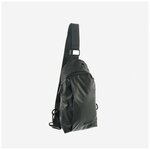 Рюкзак на одно плечо Cantlor Ж03-3722 чёрный - изображение