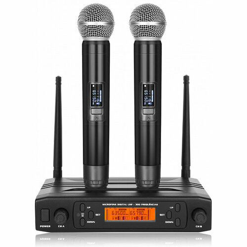 беспроводные аккумуляторные радиомикрофоны skydisco mic wl26 black Беспроводные микрофоны для караоке SkyDisco MIC-WL28