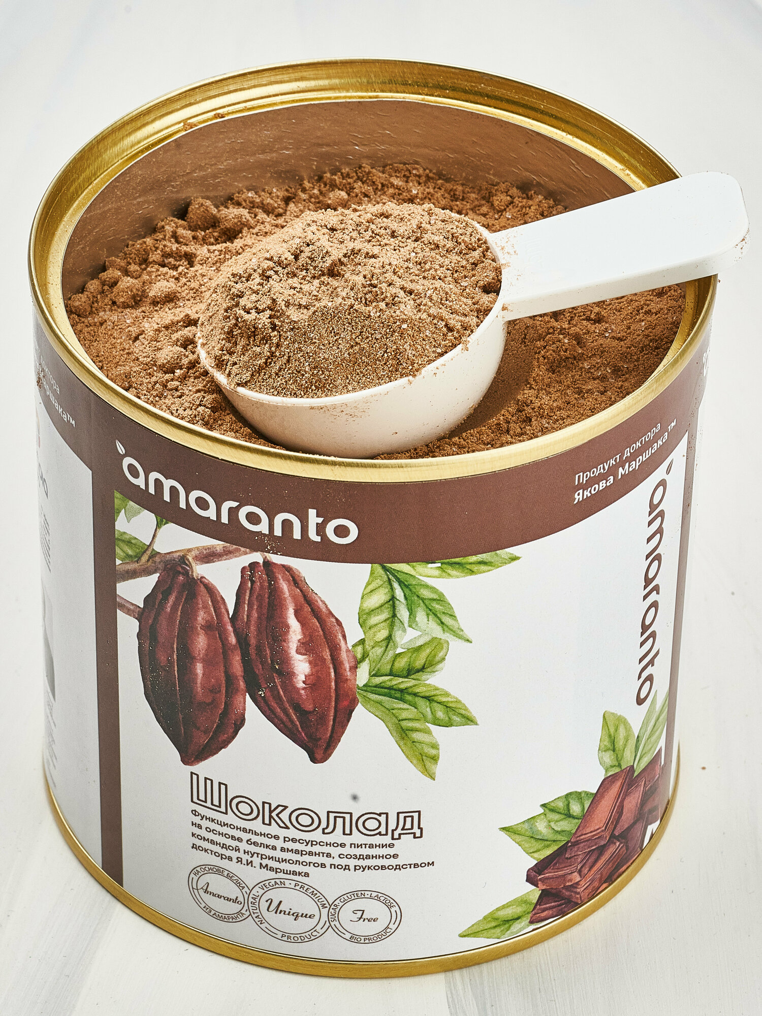 Белковый коктейль для похудения "PRANA food" - Амаранто со вкусом шоколада, 300 гр.