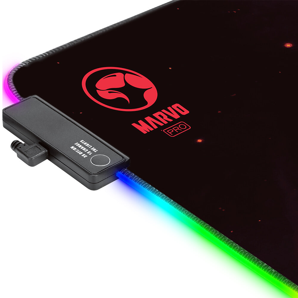 Коврик для мыши и клавиатуры Marvo Bloody Waves с RGB подсветкой