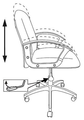 Кресло руководителя БЮРОКРАТ CH-808LT, на колесиках, ткань, серый [ch-808lt/#g] - фото №11