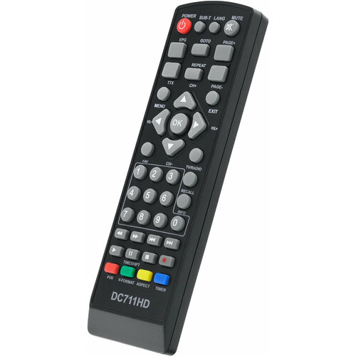 Пульт для приставки D-COLOR DC711HD (SELENGA HD920, T71D, TVJET RE820HDT2) DVB-T2 (HOB690) пульт d color dc711hd