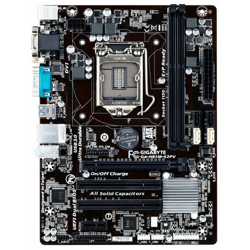 Материнская плата GIGABYTE GA-H81M-S2PV 1102900₽