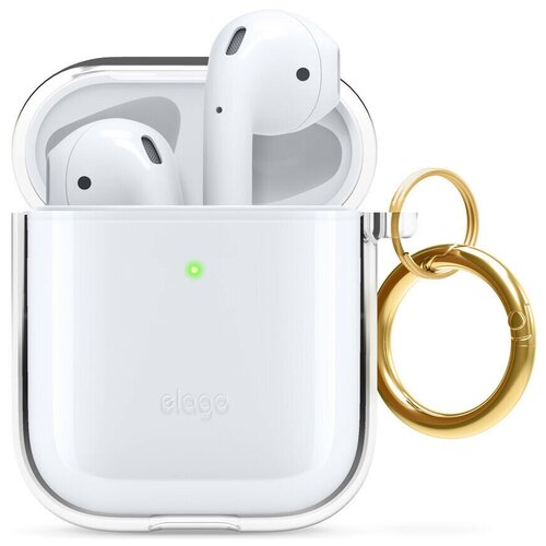 Чехол Elago для AirPods Gen 1 & 2 Clear Hang case Transparent