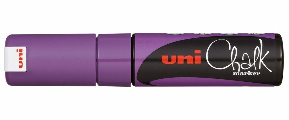 Uni Mitsubishi Pencil Маркер меловой Chalk (PWE-8K), фиолетовый, 1 шт.