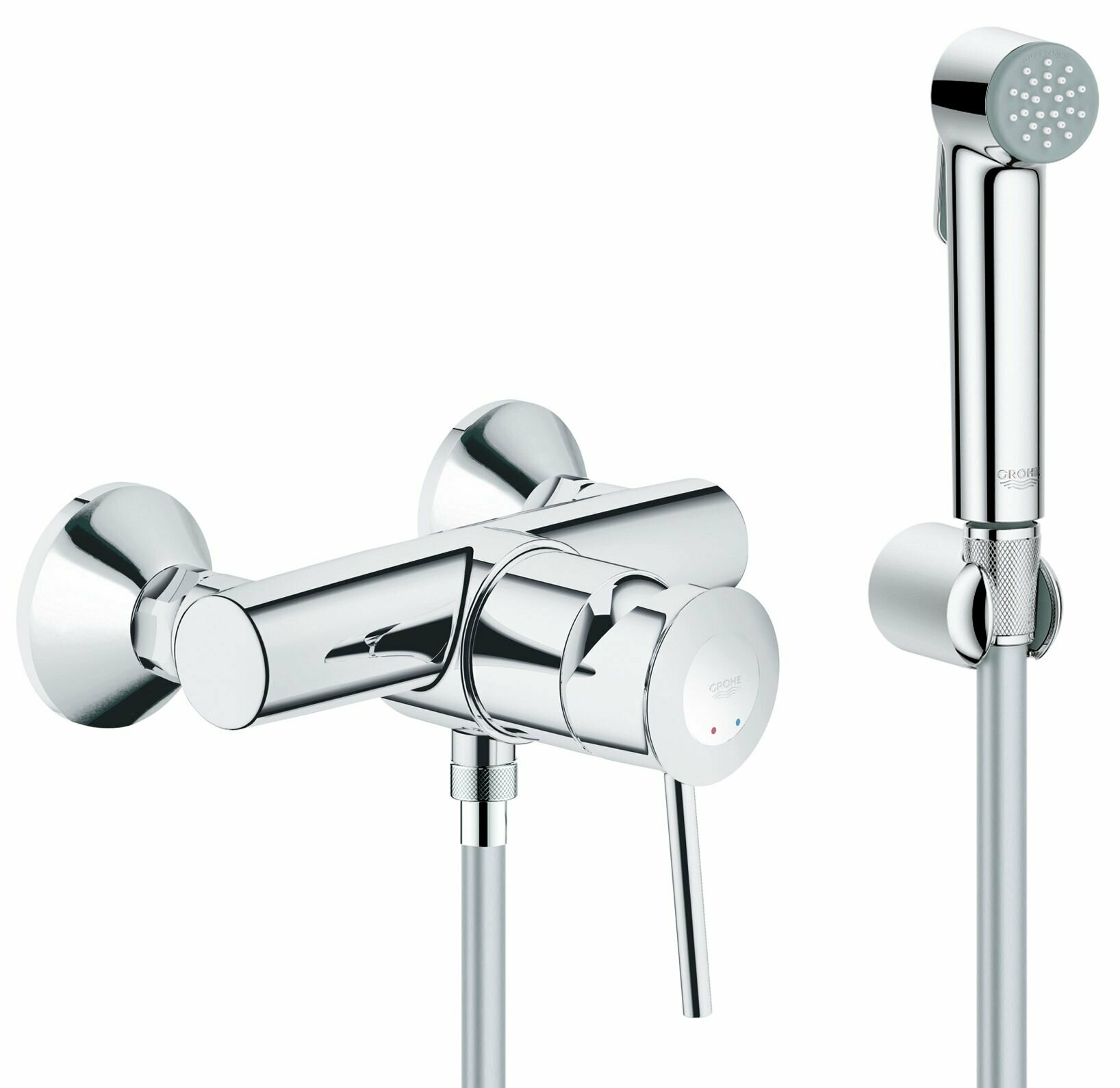 Гигиенический душ Grohe Bau Classic гладкий шланг хром