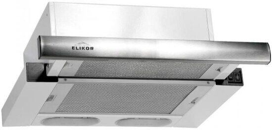 Встраиваемая вытяжка Elikor Интегра 45П-400-В2Л белый/нержавеющая сталь